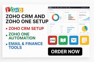 I will setup Zoho CRM, Zoho Email Campaigns, Forms, and Zoho One Marketing Automation