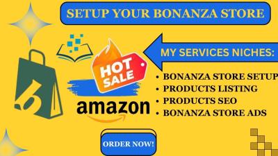 I will cruixie professionally setup your bonanza store, Shopify, and Etsy store