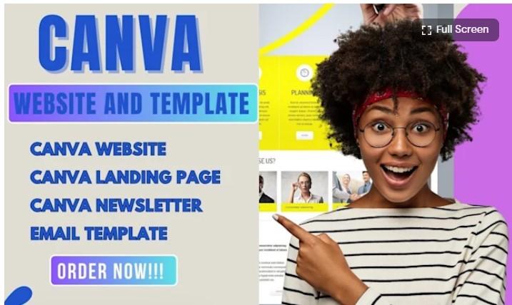 Design Editable Canva Email Newsletter Template, Canva Animation, and Canva Website