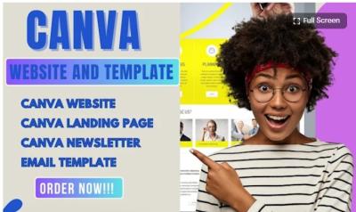 Design Editable Canva Email Newsletter Template, Canva Animation, and Canva Website