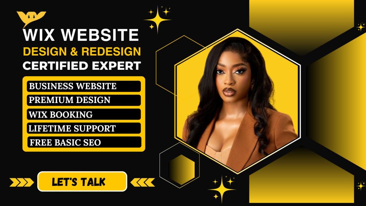 I will do Wix website design, redesign business Wix website, website development