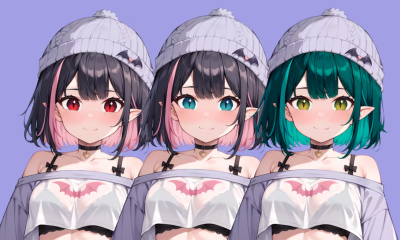 I will draw female and male 2D VTuber design, Live2D VTuber model, and VTuber art