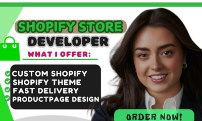 I Will Do Shopify Website Design and Redesign | Shopify Store Design & Optimization