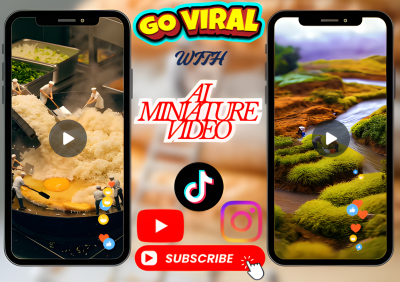 I will do viral AI Minichef, AI MiniWorkers, Video AI, Product Videos, AI Miniature Worker