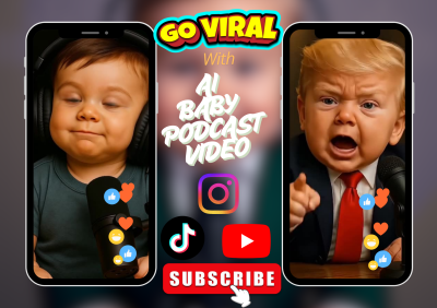 I Will Viral AI Baby Video Podcast Baby Talking Podcast Talking Avatar AI Podcast