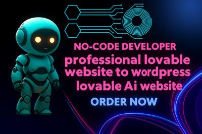 I will lovable to wordpress loavble ai website lovable saas lovable n8n lovable app