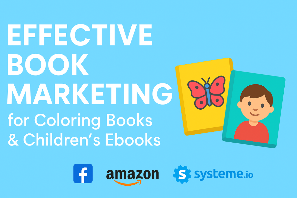 I will professionally market your children ebook and coloring book for more sales