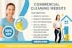Design Commercial Cleaning, Office Cleaning Landing Page & House Cleaning Website