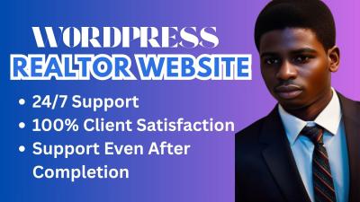 I will build with IDX MLS integration a modern real estate and realtor website