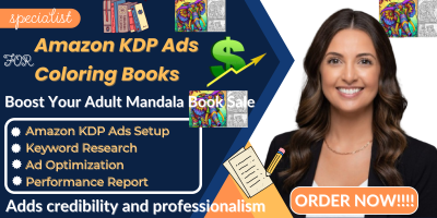 I will do Amazon KDP Ads & Coloring Book Marketing for Adult Mandala Books