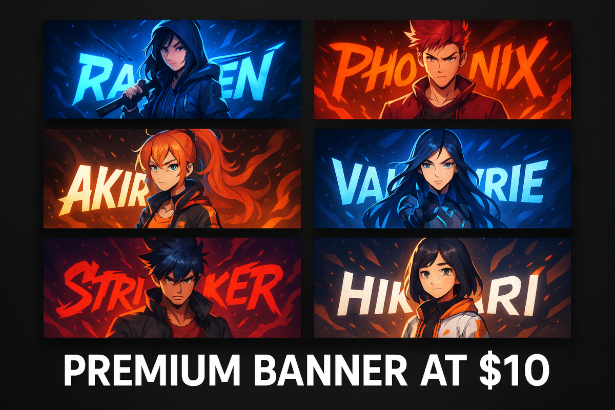 I will get the best Twitch logo, Twitch banners, banner overlay, and Twitch overlay