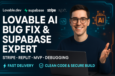 I will lovable bug fix lovable debugging lovable AI app MVP Supabase Stripe integration