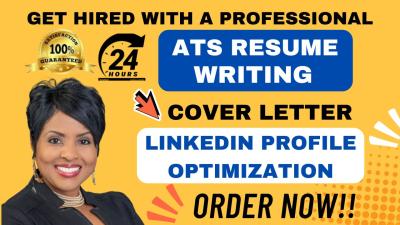 I will write professional resume writing executive resume cover letter and job search