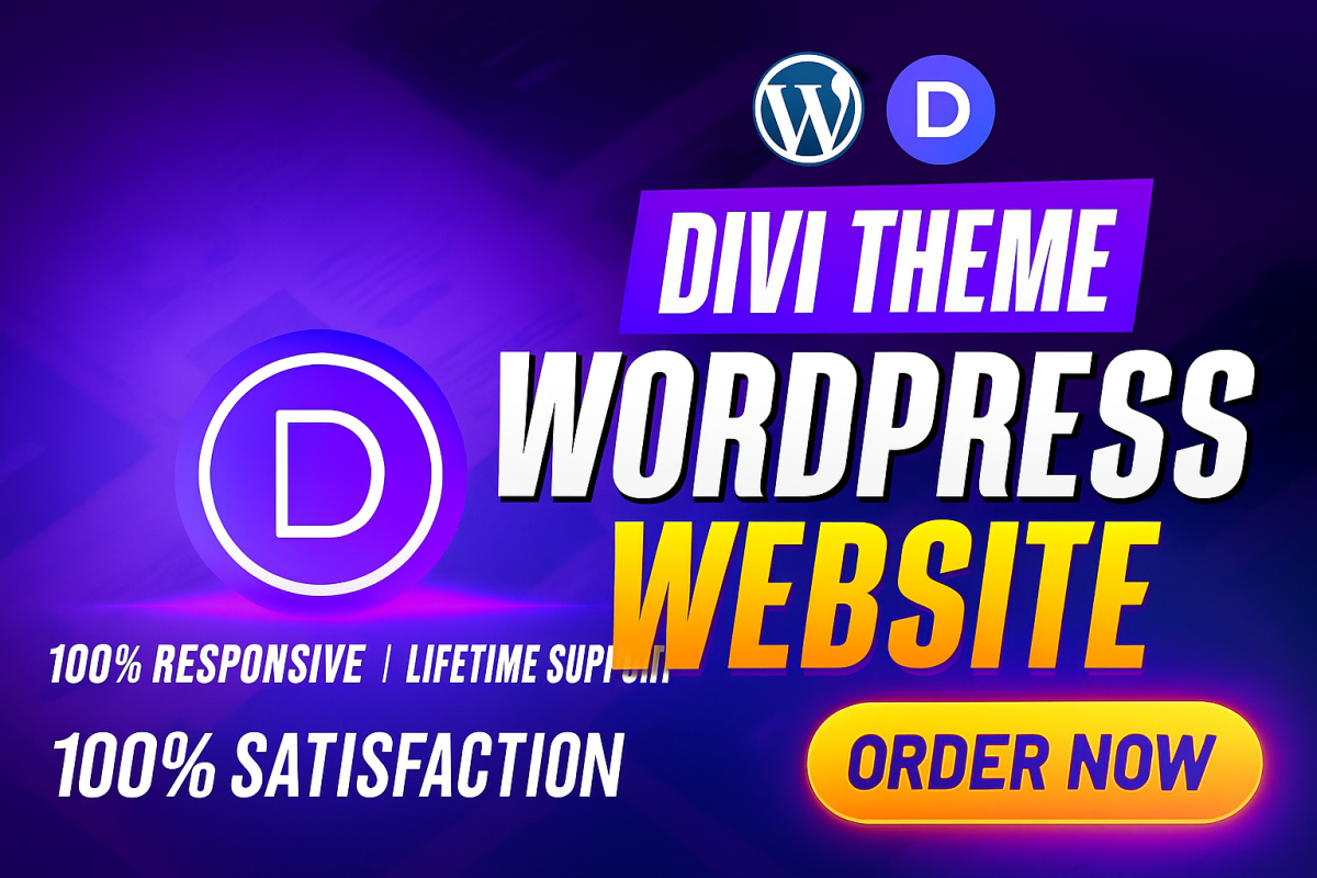 Design, Build, Redesign, Clone & Customize WordPress Using Divi Theme or Elementor