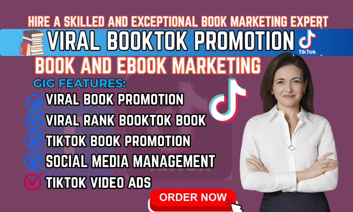 Do BookTok Promotion, Ebook Marketing, TikTok Book Rank Promotion, Influencer Video