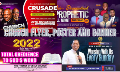 I will design premier church flyers, poster event flyers, banner, poster within 2 hours
