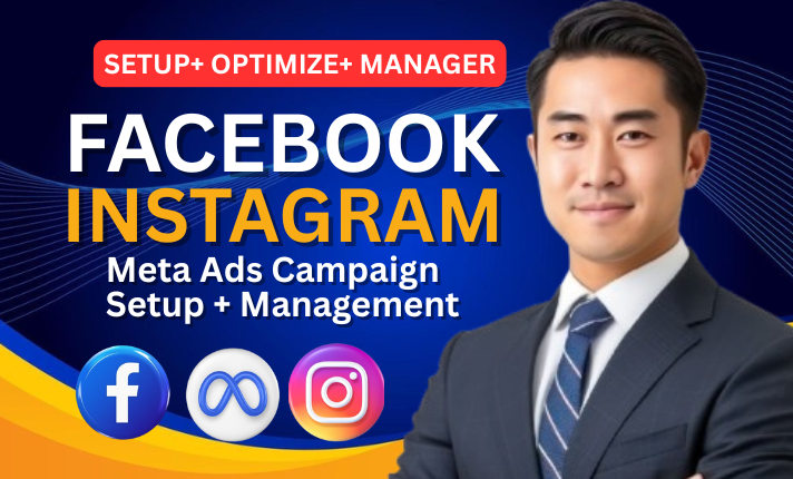I will setup Facebook Ads campaign Meta Ads FB Ads Instagram Marketing Manager Meta Ads