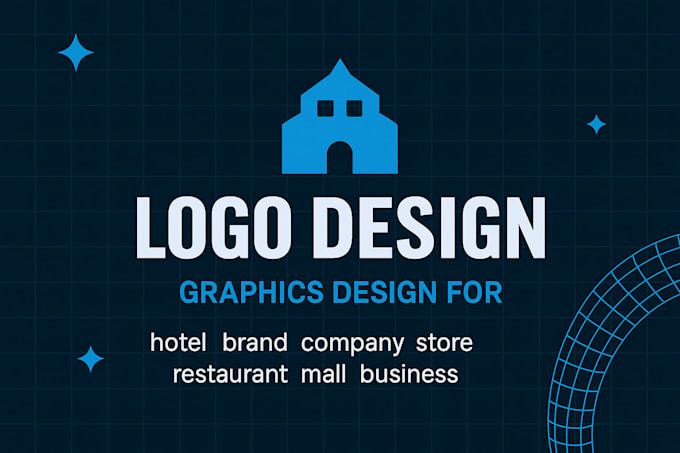 I will design a logo for your hotel, brand company, store, restaurant, mall, business