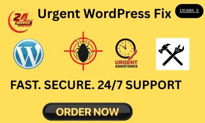 I will urgently fix WordPress problem, repair website errors, troubleshoot site issues