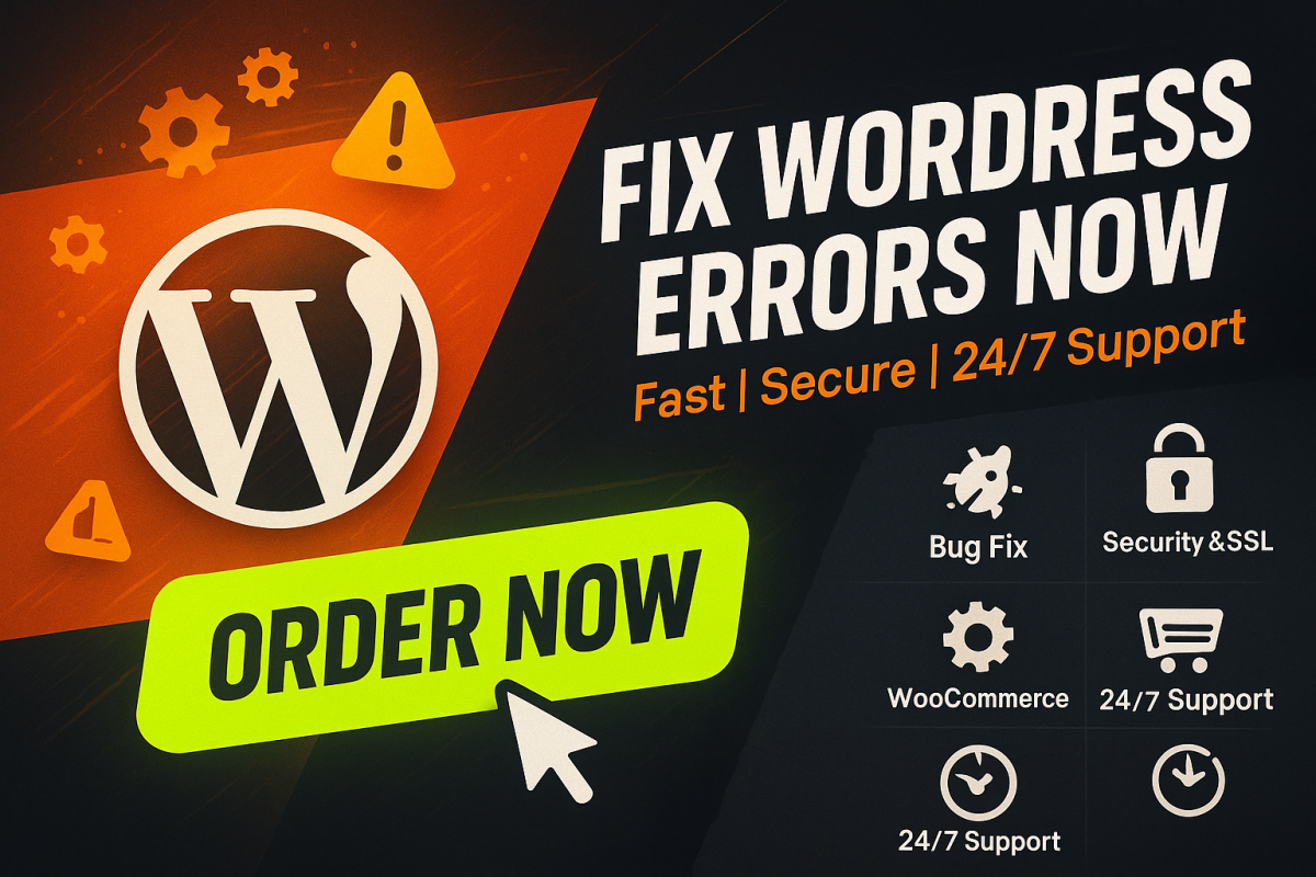I will urgently fix WordPress bugs, errors, 404 issues, and provide urgent WordPress help