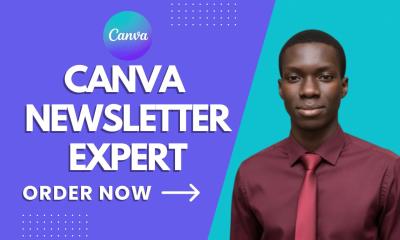 Design Canva Newsletter Editable Canva Email Newsletter Template Email Signature