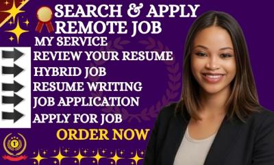 I will search and apply for the best remote, onsite, and reverse recruiter USA job applications