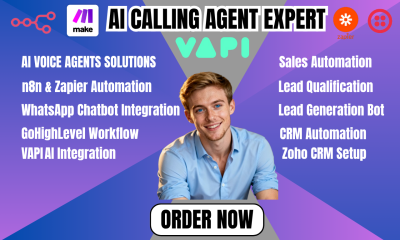 I will build AI voice agent VAPI AI calling agent retell AI cold calling automation