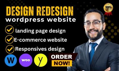 I will design WordPress website development and blog design