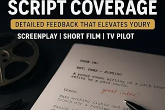 I will write you a professional and expert script coverage on your book or screenplay