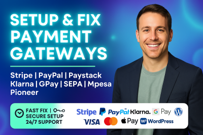 Payment Gateways Integration: Stripe, Pioneer, Apple Pay, GPay, SEPA, Paystack, Klarna
