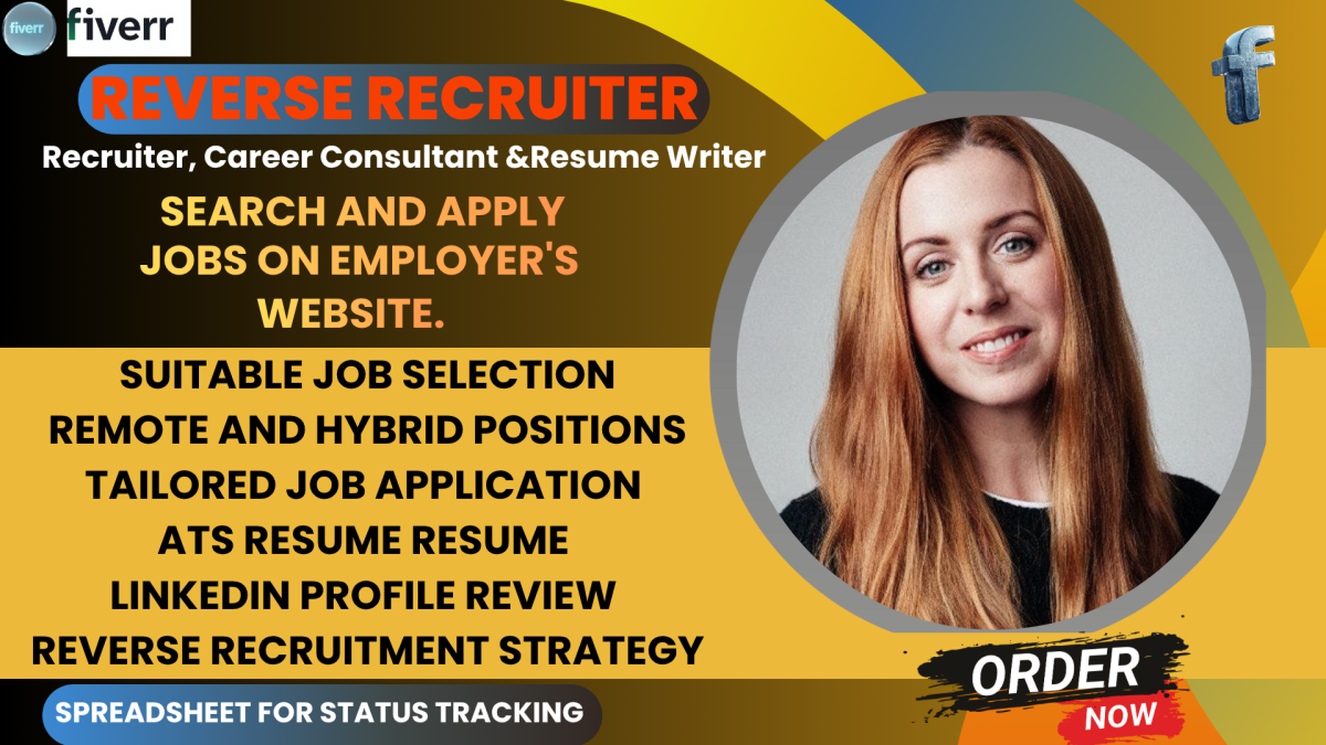 I will professionally reverse recruit and apply for remote jobs