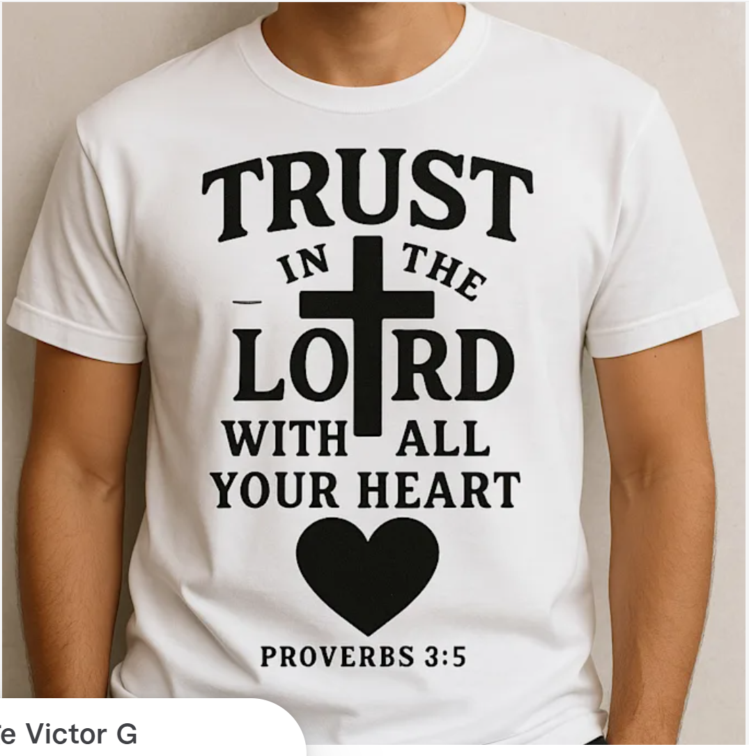 I will do typography Jesus religious Christian T-shirt design trendy design Bible verse