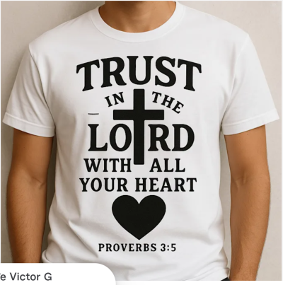 I will do typography Jesus religious Christian T-shirt design trendy design Bible verse