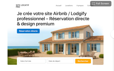 I will je vais créer site location vacances Airbnb Lodgify Guesty WP Rental réservation