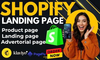 I will create high converting Shopify landing page with Gempages, PageFly, Shogun, Replo