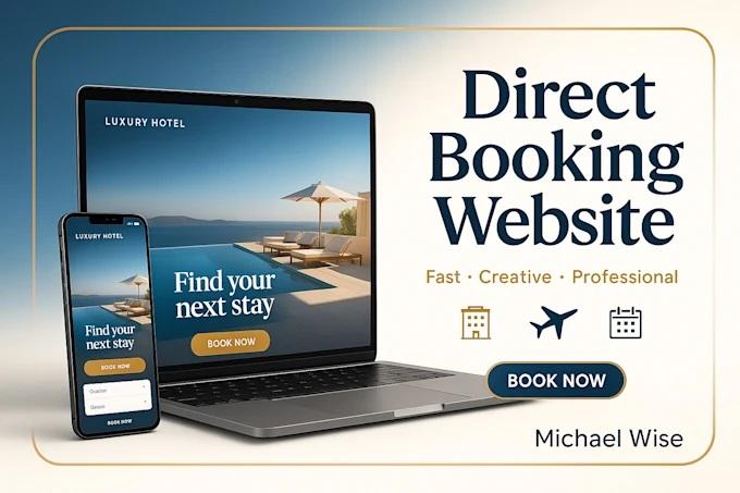 I will set up a direct booking website with OwnerRez, Guesty, Hostaway, VRBO, Lodgify, Smoobu