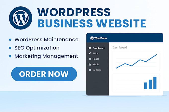 I Will Do WordPress Maintenance, Optimize Your WordPress Website, SEO & Manage Marketing