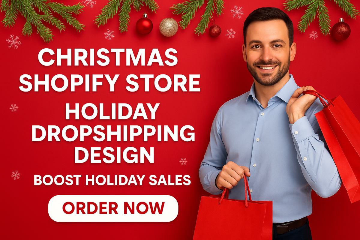I Will Design or Redesign a Christmas Shopify Dropshipping Store for Holiday Sales