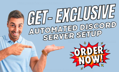 I will create your gaming, NFTs, anime Discord server