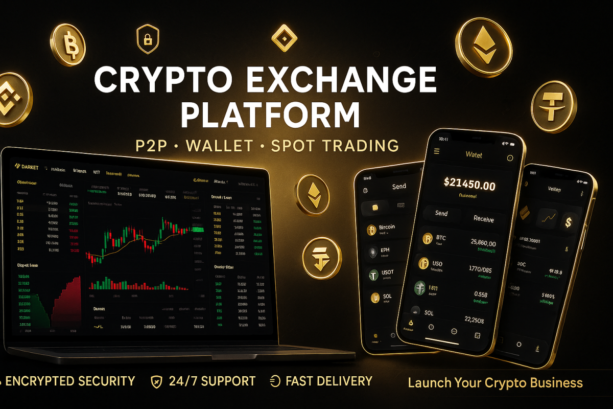 I Will Build Crypto Exchange Websites, P2P Trading Platforms, and Secure Crypto Wallets