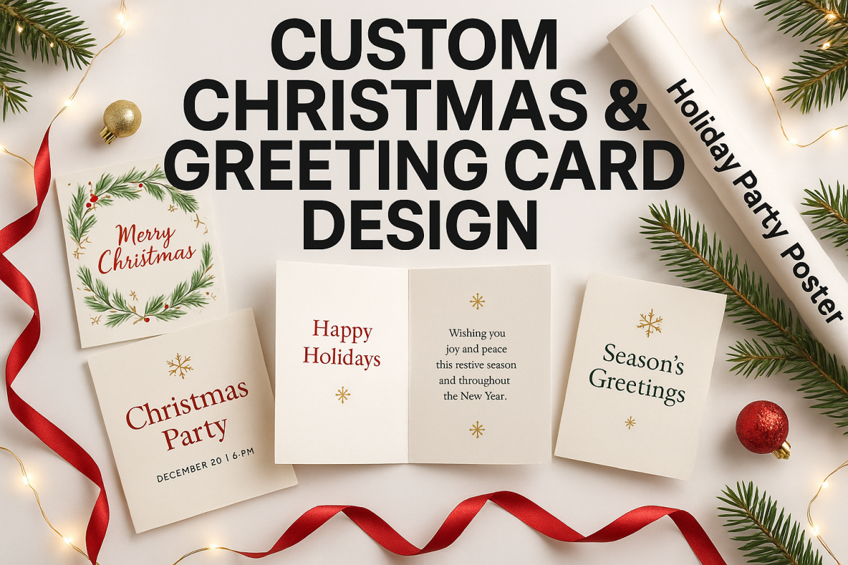 I Will Design Christmas Card, Greeting Card, Holiday Invitations, Party Poster Design