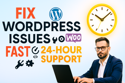 I will urgently fix and troubleshoot WordPress website repair errors and bugs in 24h