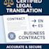 I will do certified legal translation interpret business contract accurately securely