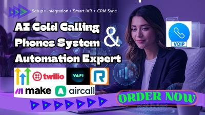 I Will Setup and Automate AI Cold Calling Agent, Phone System, and CRM Integration