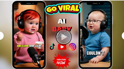 Create Viral AI Baby Podcast Videos | AI Talking Baby – You Look Like a Baby Version