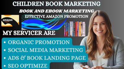 I will do effective children book promotion, kids and adult coloring book marketing