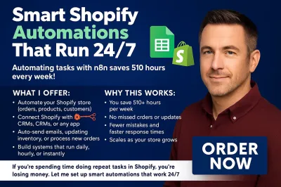 I will n8n automation | n8n Shopify automation | n8n Shopify workflow | n8n API integration