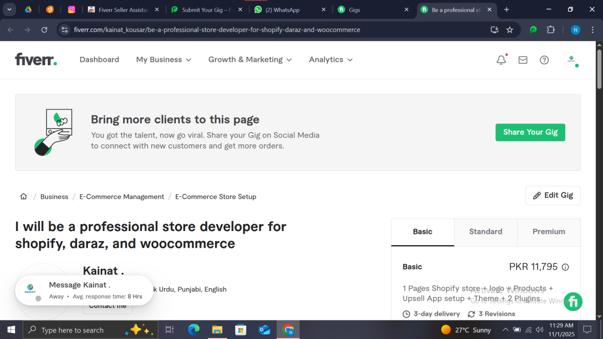Be a Professional Store Developer for Shopify, Daraz, and WooCommerce