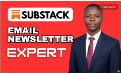 Setup Substack Account & Promotion | Newsletter Template & Post Creation