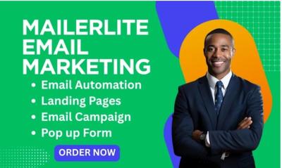 Setup MailerLite Automation, Email Templates, Landing Pages & More